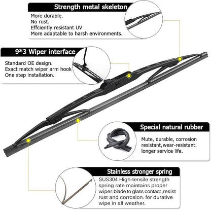 AUTOBOO 19"+19" Windshield Wipers - Image 2