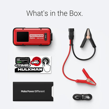 Hulkman Alpha, Ultra Red, 1000A 37Wh Battery Jumper Starter Portable, 12V - Image 8