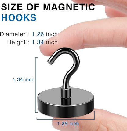 LOVIMAG Magnetic Hooks, 110LBS Strong Magnetic Hooks Heavy Duty - Image 2