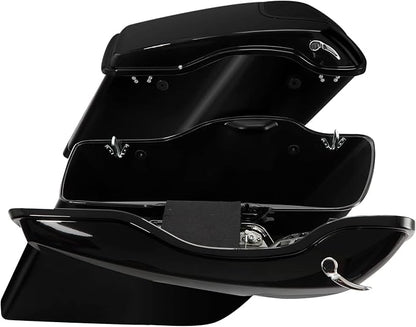 XFMT 5 Inch Stretched Extended Saddlebags W/5"x7" Speaker Grill - Image 3
