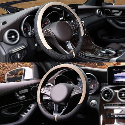 COFIT Breathable Car Steering Wheel Cover 15 inch Auto Universal Leather Wrap - Image 2