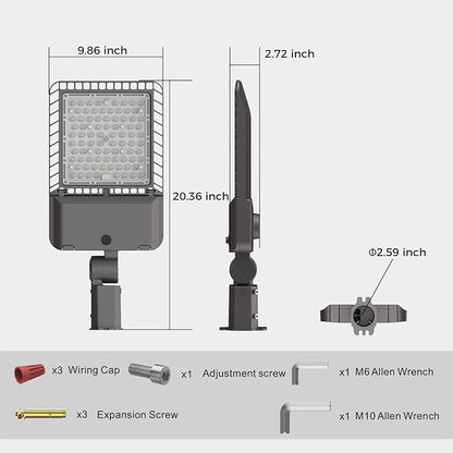180W LED Parking lot Light Commercial Oudoor Lighting Shoebox Light - Image 7