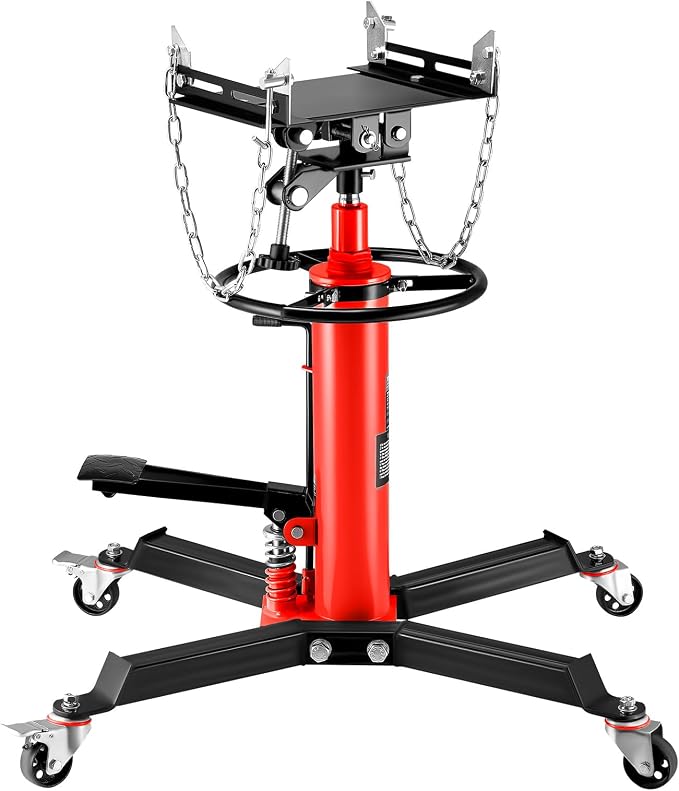 VEVOR Transmission Jack, 0.75 Ton/1660 lbs Capacity Hydraulic Telescopic - Image 9