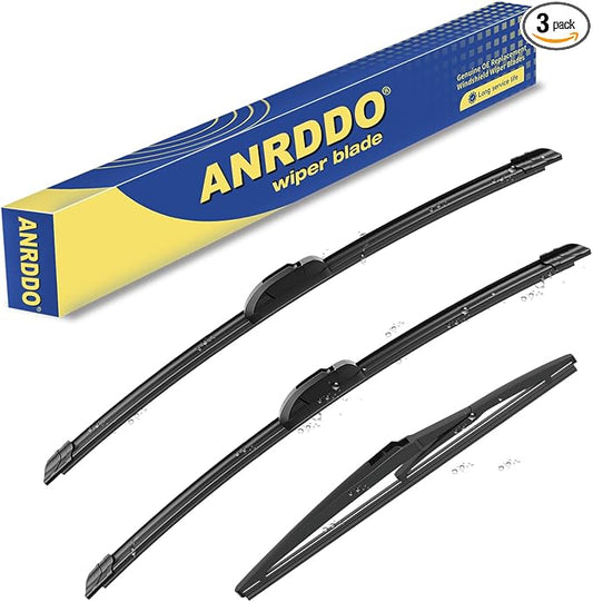3 wipers Replacement For Jeep Grand cherokee 2011 2012 2013 2014 2015 2016 2017 by ANRDDO