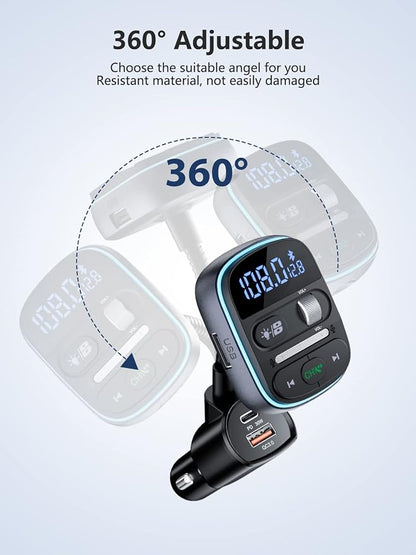LENCENT Bluetooth FM Transmitter PD 30W, Hi-Fi Bass Music, Wireless Radio - Image 7