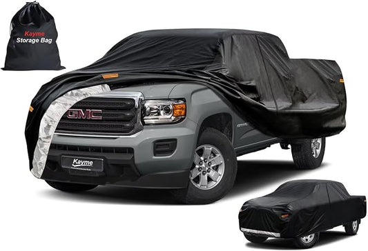 Kayme Truck Cover Custom Fit GMC Canyon Crew Cab Long Bed. Full Exterior Heavy by kayme