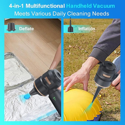 Handheld Car Vacuum 18000PA, 4-in-1 Mini Vacuum Cleaner Portable Cordless - Image 4