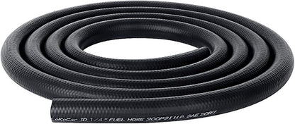 LokoCar Rubber Fuel Hose Line Push Lock 1/4" ID SAE 30R7 NBR 5ft 300PSI Black - Image 9