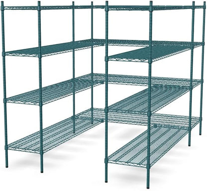 NSF 5' x 7' Walk-in 4-Tier Shelving Unit Kit by Zedfire