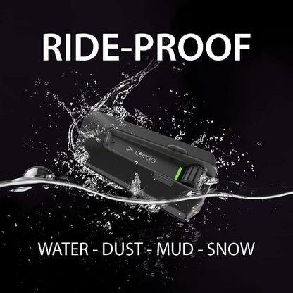 Cardo Packtalk Neo Motorcycle Helmet Communication Intercom System, Waterproof - Image 2