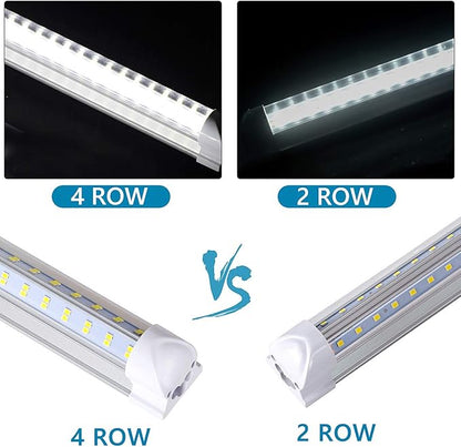 4FT LED Shop Light Fixture, 60W 6500lm 5000K Clear, T8 Integrated LED Tube - Image 3