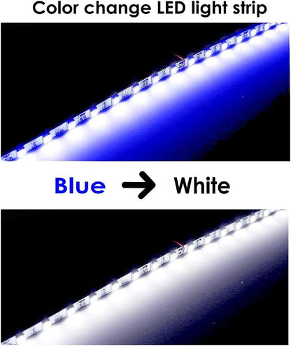 ICBEAMER 12" Color Changing from Blue to White 18 SMDs 5050 LED Light Strip - Image 4