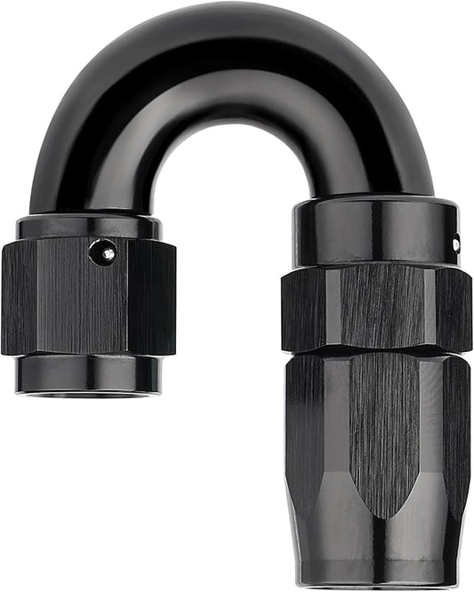 EVIL ENERGY 4AN 180 Degree One Piece Full Flow Hose End Fitting Swivel by EVILENERGY