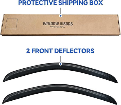 Window Visors Rain Guards for 2007-2013 Chevy Silverado/GMC Sierra 1500 Regular - Image 6
