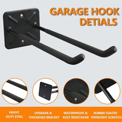 Folding Chair Rack, Heavy Duty Garage Wall Mount Organizer and Holder, Garden - Image 4