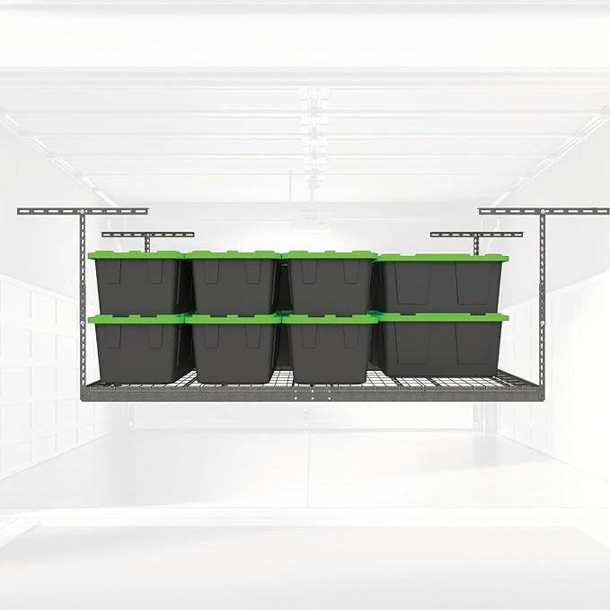 MonsterRax Overhead Garage Storage Racks 3x8’ Ceiling Mounted Shelving - Image 8