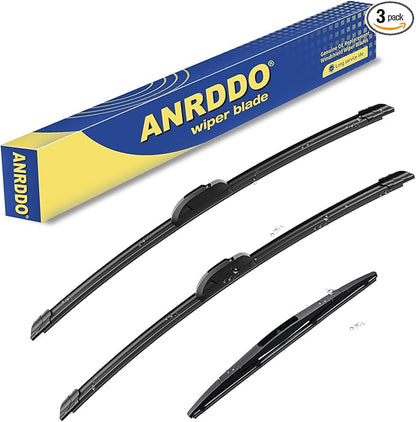 3 wipers Replacement for 2009 2010 2011 2012 2013 2014 2015 2016 2017 2018 2019 by ANRDDO