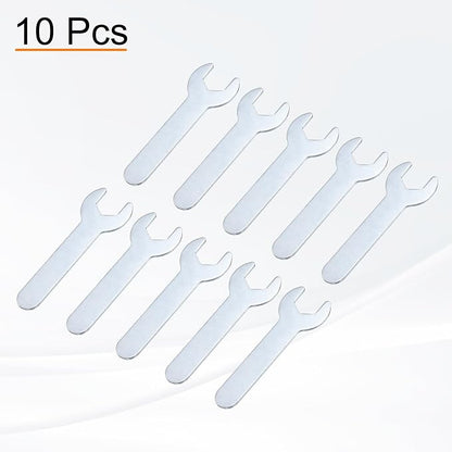 HARFINGTON 10pcs Small Wrench Open End Wrench 12x70x1.5mm Metric U-Shaped - Image 3