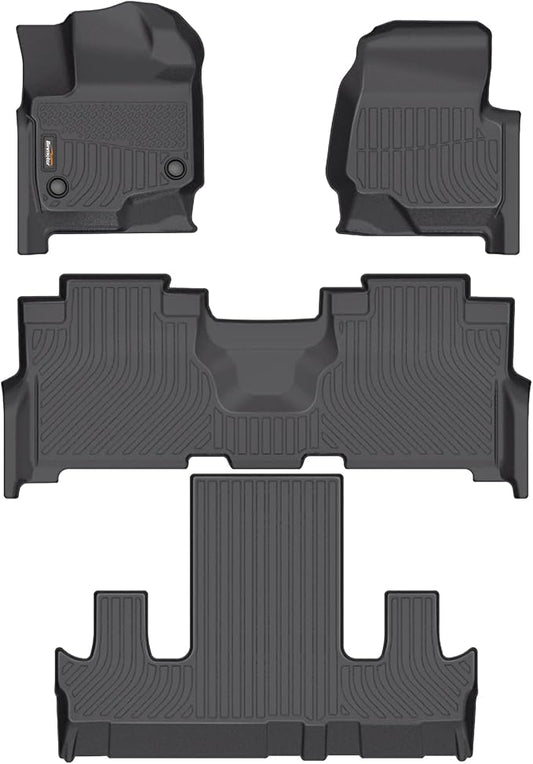 Binmotor-Floor Mats for for Ford Expedition Max 2021-2025, TPE All Weather Car by VisittheBinmotor