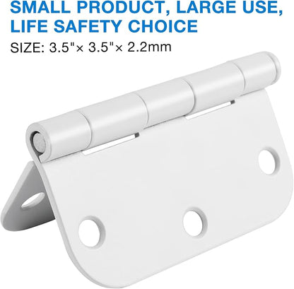 3 Pack White Door Hinges 3.5" Interior Hardware - Image 2