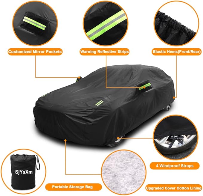 Heavy Duty Waterproof Car Cover Compatible - Image 3
