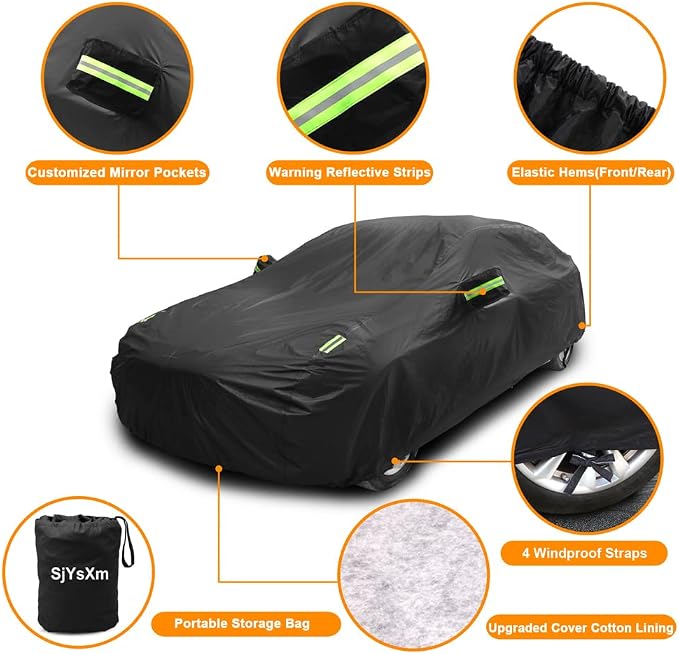 Waterproof All Weather Car Cover Compatible - Image 3