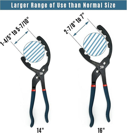 Large Adjustable Oil Filter Wrench, Universal Oil Filter Removal Tool, 16 Inch - Image 3