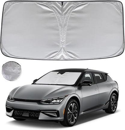 KAYZT Windshield Sun Shade for 2022-2025 2026 Kia EV6 Foldable Sunshade Front by KAYZT