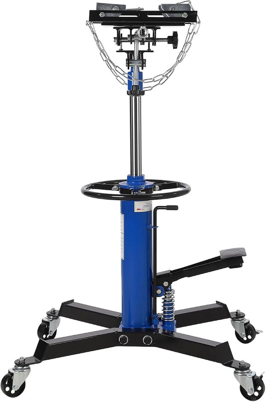 Transmission Jack with 1 Stage Hydraulic Ram, 1322 LBS Hydraulic Telescoping by Curtainboro