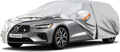 Kayme 6 Layers Station Wagon Car Cover Waterproof All Weather, Outdoor Full by kayme