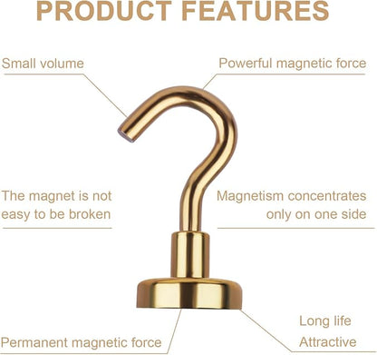 DIYMAG Magnetic Hooks, 30Lbs Strong Heavy Duty Cruise S-Hooks - Image 4