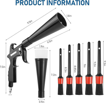 Tornado Car Cleaning Air Blow Gun – High Pressure Interior Detailing Tool - Image 2