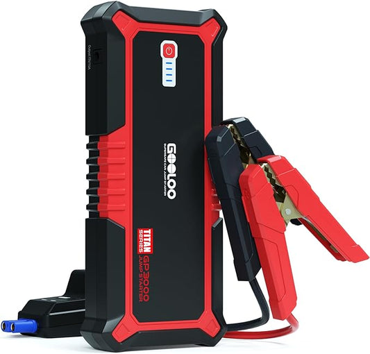 GOOLOO Upgraded GP3000 Jump Starter 3000A Peak Car Starter 12V Jump Box Auto by GOOLOO