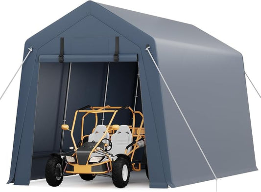 7x15FT Outdoor Storage Shed, Portable Carport by GarveeLife