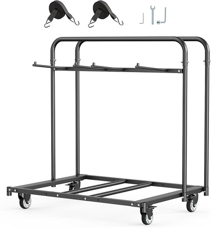 VEVOR Folding Chair Rack, 400 LBS Capacity, Heavy-Duty Chair Cart by VEVOR