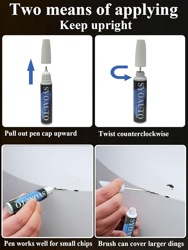 SYOAUTO Blizzard Pearl 070 Touch Up Paint Fit - Image 4