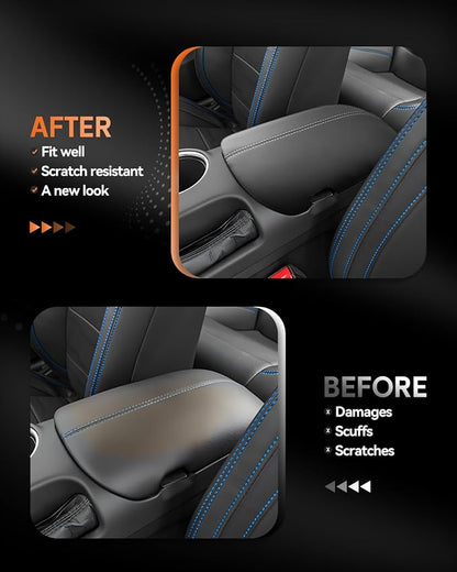 CDEFG for Ford Mustang 2024-2025 Center Console Cover Armrest Box Cover for - Image 3