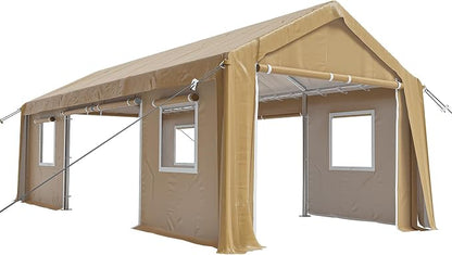 10x20ft Heavy Duty Carport Outdoor Canopy Portable Garage - Image 7