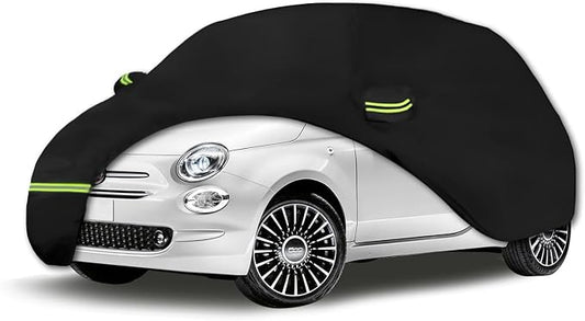 Waterproof Car Covers for 2007-2023 Fiat 500/500C/500E Abarth/New Fiat 500 210T by ATBKJ
