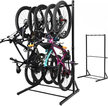 Yes4All Freestanding Bike Storage Rack, 300 Lbs 5 Levels Sturdy Steel Vertical by Yes4All