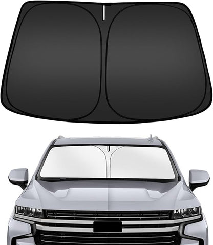 ARISMOTOR Windshield Sun Shade for Che-vrolet Chevy Tahoe 2021-2025, Custom Fit by ARISMOTOR