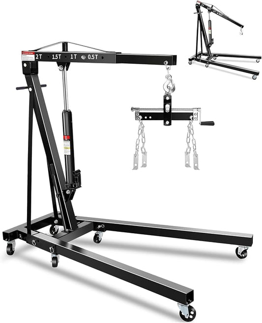 2-Ton Folding Engine Hoist by GarveeTech