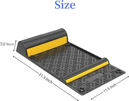 8 Pack Parking Mats for Garage Floors, 21.6" X11.4" Durable Rubber Car Parking - Image 5