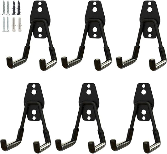 Garage Storage Utility Hooks，Garage Garden Tool Organizer，Steel Wall Mount Hooks by GeeWatom