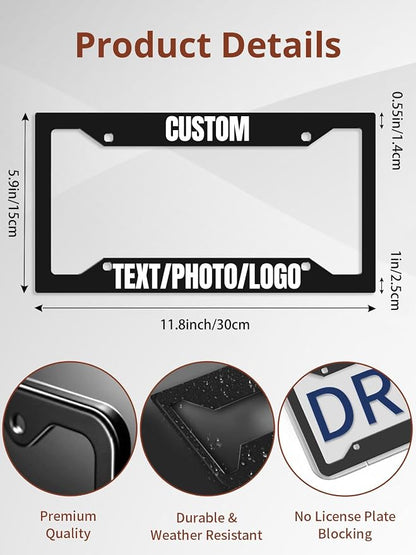 Custom License Plate Frame – Personalized License Plate Holder - Image 3