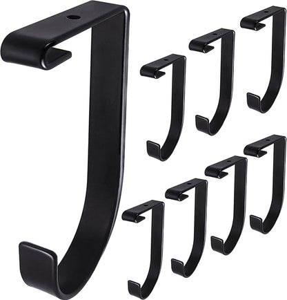 8-Pack Heavy Duty Add-On Flat Hook Accessory by Saderoy