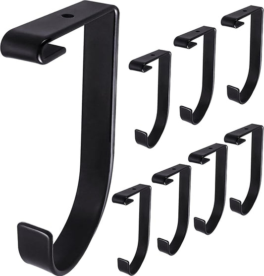 8-Pack Heavy Duty Add-On Flat Hook Accessory by Saderoy