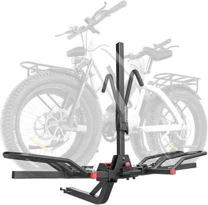 KYX 220 lb Hitch Mounted E-Bike Rack, 2-Bike Rack Hitch Mount Platform Style - Image 5