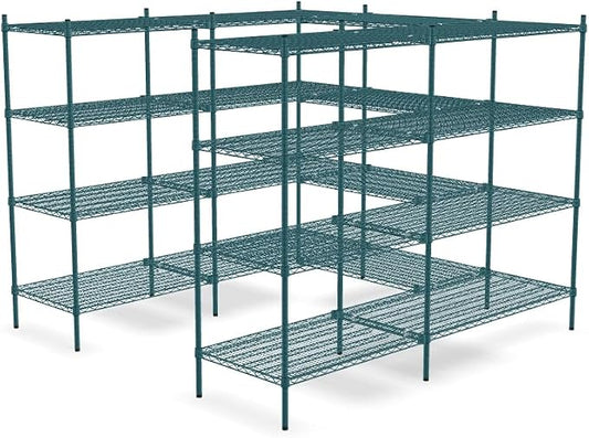 NSF 7' x 7' Walk-in 4-Tier Shelving Unit Kit by Zedfire