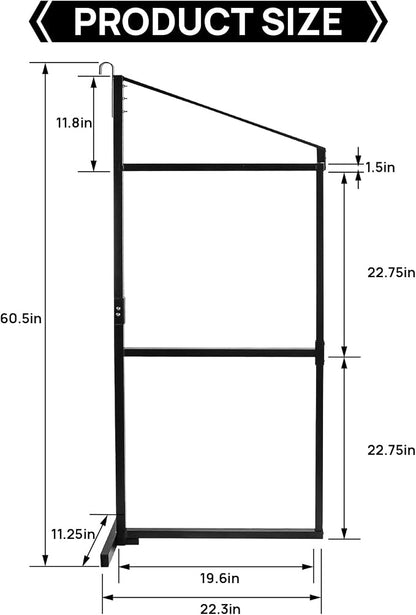 2 Pack Shipping Container Shelving Shelf Capacity up to 1100 lbs, 3 Tiers - Image 2